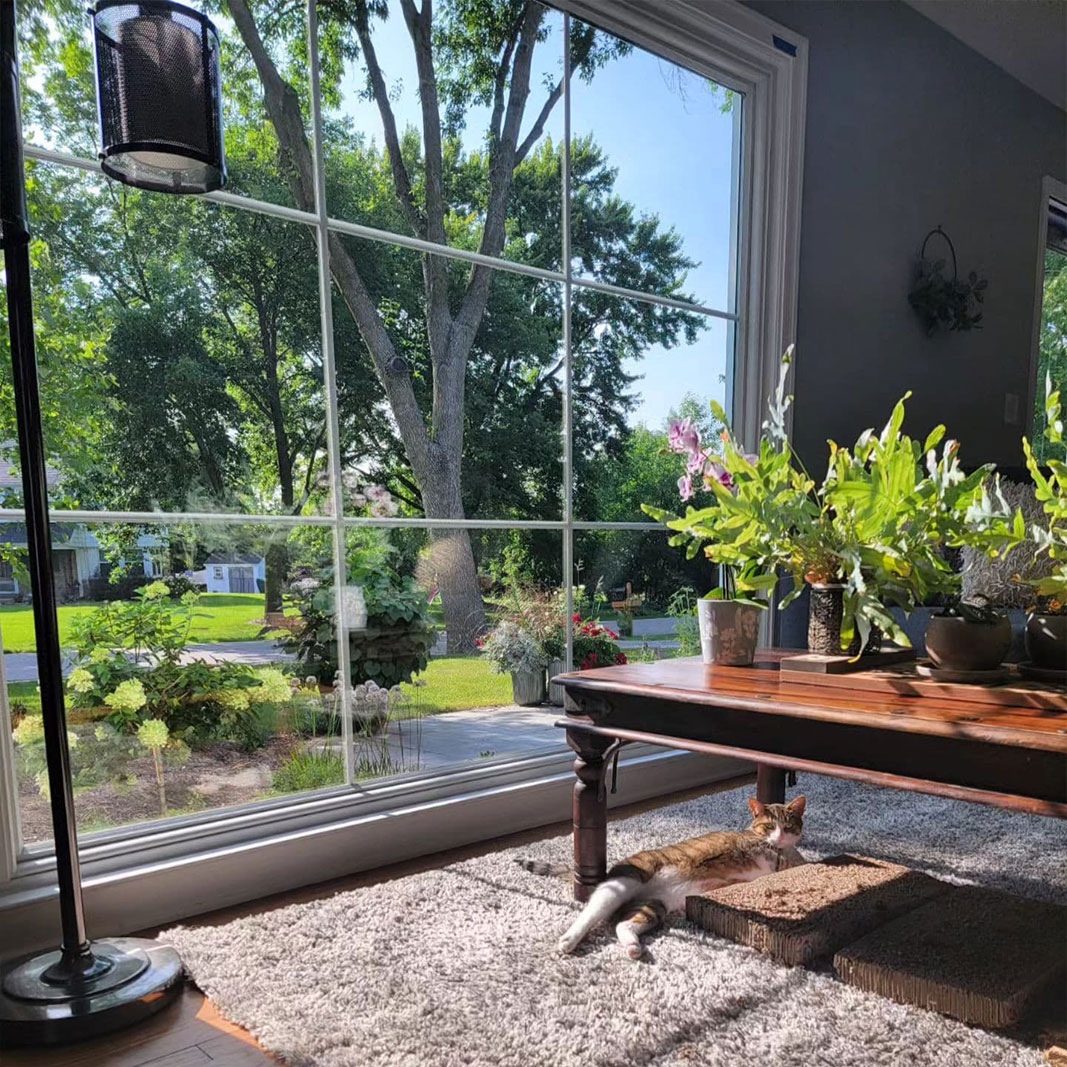 Picture window installation