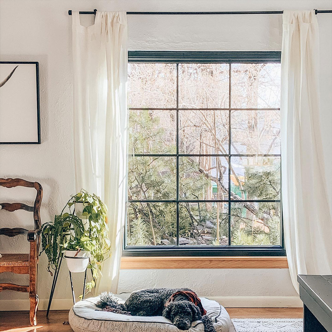 Picture window installation