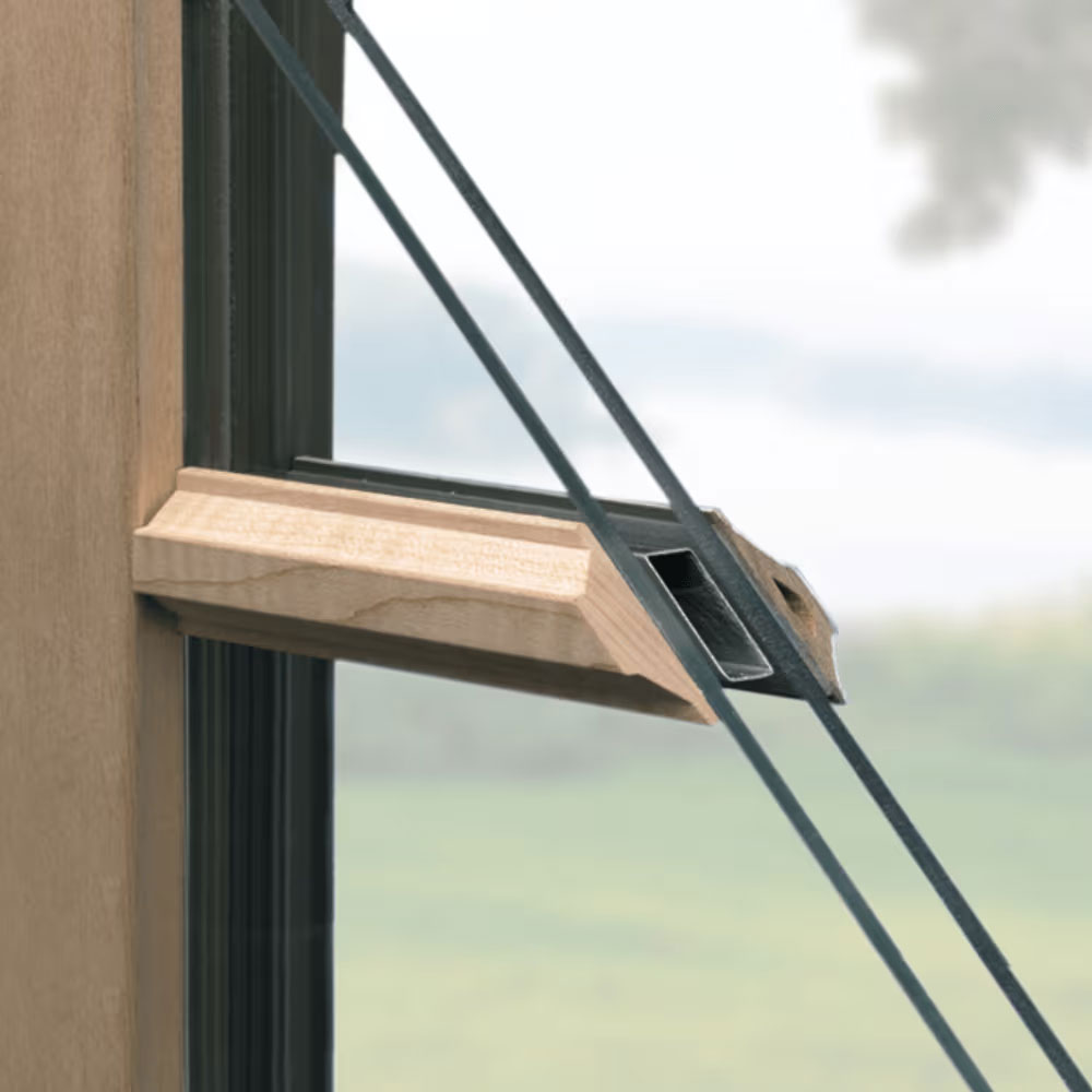 Full divided-light grille cutaway view