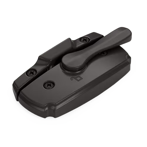 Black window hardware finish