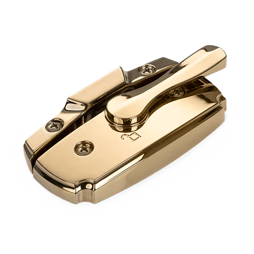 Bright Brass window hardware finish