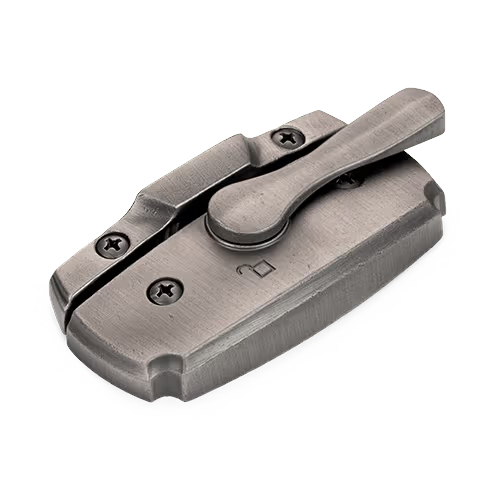 Distressed Nickel window hardware finish