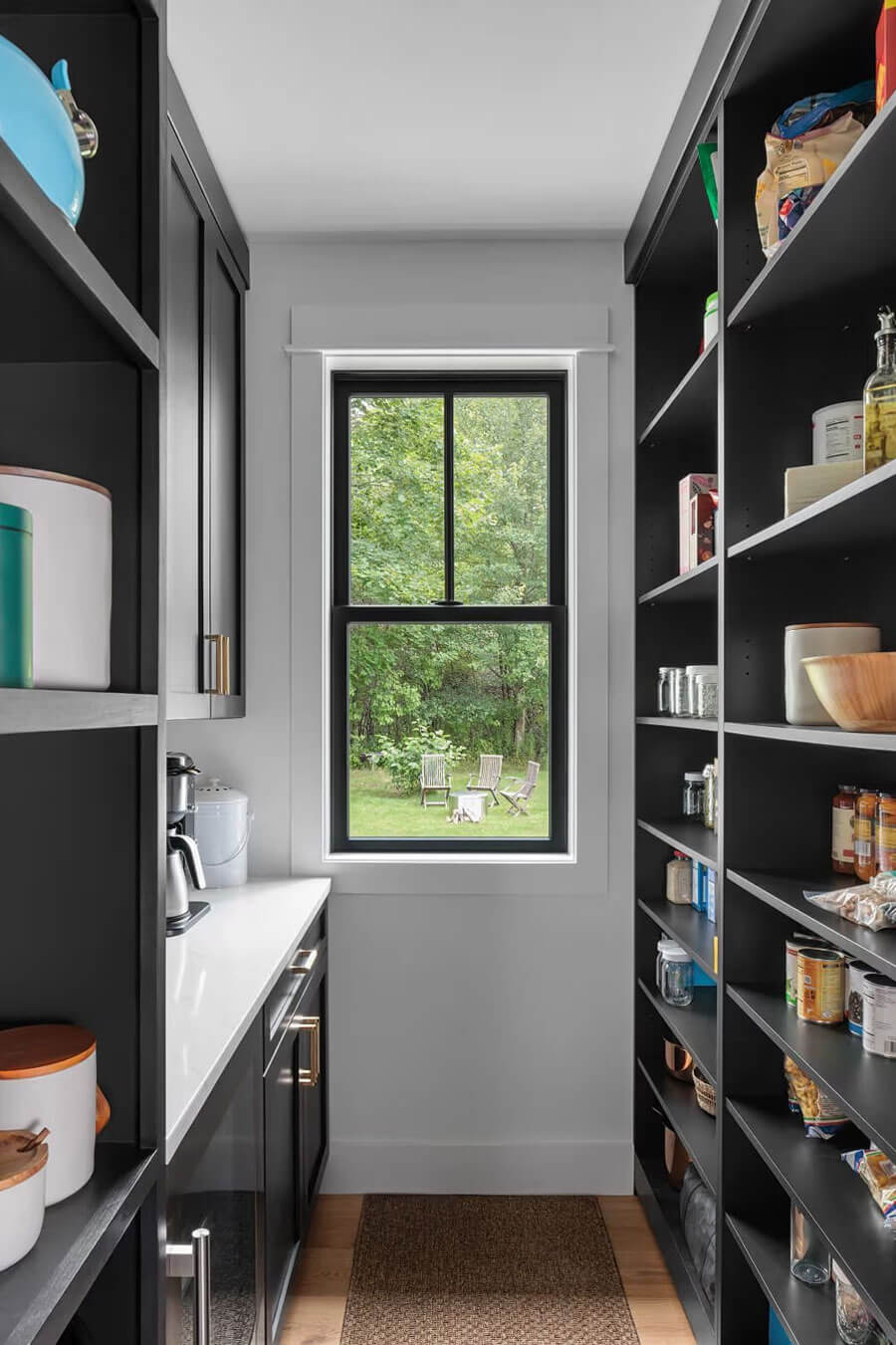 Double-hung window in a home