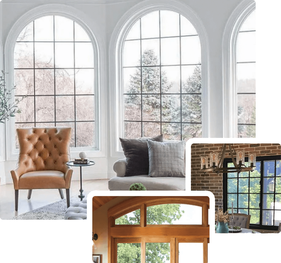 Renewal by Andersen replacement windows in a sunlit living room